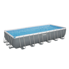 Bestway 7.32m x 3.66m x 1.32m Power Steel Frame Pool with 1500gal Sand Filter Pump – 56477