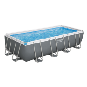 Bestway 5.49m x 2.74m x 1.22m Power Steel Frame Pool with 1500gal Cartridge Filter Pump – 56467