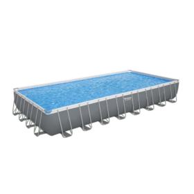 Bestway 9.56m x 4.88m x 1.32m Power Steel Frame Pool with 2200gal Sand Filter – 56625