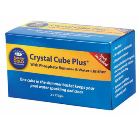 2 x Aussie Gold Crystal Cube Plus+ With Phosphate Remover & Water Clarifier