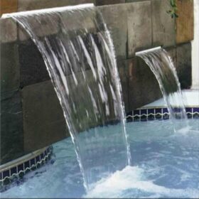 Astral Pool 2400mm Silkflow Waterfall – Bottom Entry w. 6″ Lip