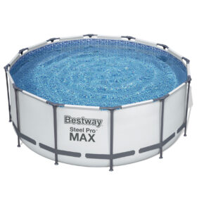 Bestway 3.66m x 1.22m Steel Pro MAX Frame Pool with 530gal Cartridge Filter Pump – 56421