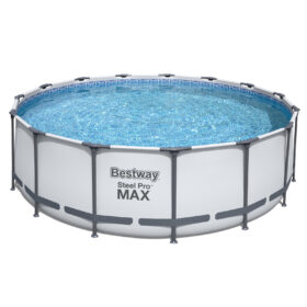 Bestway 4.57m x 1.22m Steel Pro MAX Frame Pool with 800gal Cartridge Filter Pump – 56439