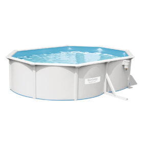 Bestway 5m x 3.6m x 1.2m Hydrium Oval Steel Wall Pool with 800gal Sand Filter Pump – 56587