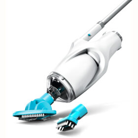 Kokido TELSA 5 Rechargeable Pool Vac Kit w/ Brush & Leaf Skimmer