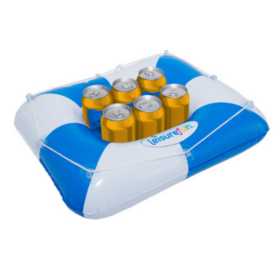 Leisurefun Floating Cooler – Blue and White