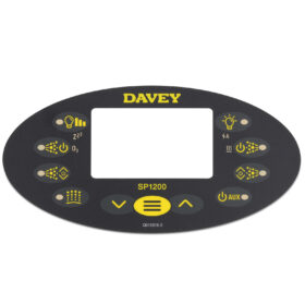 Overlay / Decal For Davey Spa-Quip / SpaPower SP1200 Touchpad – Oval