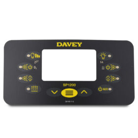 Overlay / Decal For Davey Spa-Quip / SpaPower SP1200 Touchpad – Rectangular