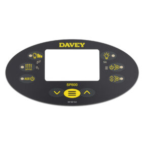 Overlay / Decal For Davey Spa-Quip / SpaPower SP800 Touchpad – Oval