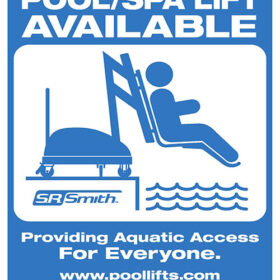 S.R. Smith Pool Lift Available Sign