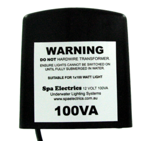 Spa Electrics 12v 100AV / 100W Pool Light Transformer