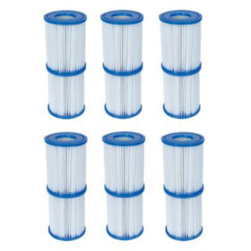 6x Twin Sets of 58094 – Bestway Cartridge Filter Element Type II – Generic