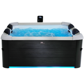 MSpa Oslo Hydrojet – 1.6m x 1.6m x 65cm – 6 Person Portable Frame Spa