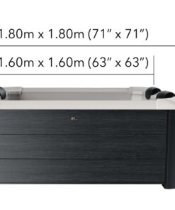 MSpa Oslo Hydrojet PLUS - 1.8m x 1.8m x 65cm - 6 Person Portable Frame Spa
