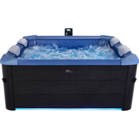 MSpa Oslo Hydrojet Sapphire – 1.6m x 1.6m x 65cm – 6 Person Portable Frame Spa
