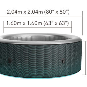 MSpa Starry Airjet LED – 2.04m x 70cm – 6 Person Inflatable Spa
