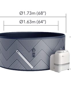 MSpa Naval Airjet - 1.73m x 65cm - 6 Person Portable Frame Spa