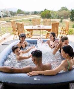 MSpa Tekapo Airjet - 1.6 x 1.6m x 68cm - 4 Person Inflable Spa
