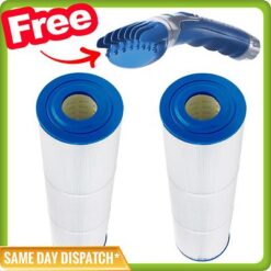 2 x ZODIAC TITAN / EMAUX CF50 CARTRIDGE FILTER ELEMENT-GENERIC + FREE WATERWAND